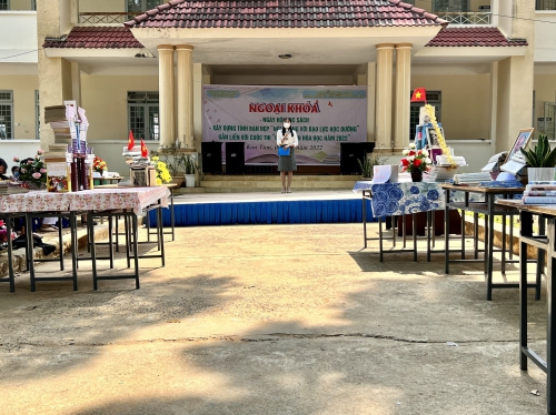 Bảo tàng - Thư viện tỉnh Kon Tum phối hợp với trường THPT Ngô Mây tổ chức ngày hội đọc sách